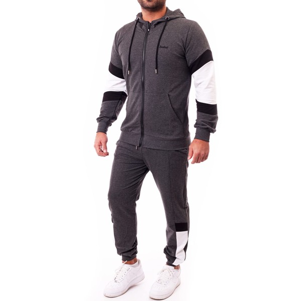Reslad RS-5087 Men's Tracksuit, Jogging Bottoms and Hooded Zip Sweatshirt