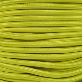 Paracord Planet | 1/4 Inch Elastic Shock Bungee Cord Nylon Crafting Stretch String Rope | Made in The USA | Neon Yellow, 50 Feet