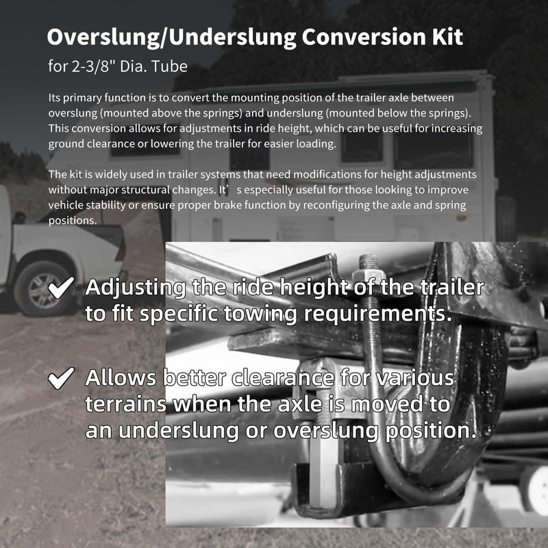 AGILLE K7138400 Axle Conversion Kit Compatible with Dexter AXLE Dexter