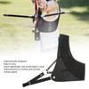 Archery Chest Guard Black PET And Cowhide Hunting Chest Protector