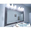 STAMINATE 32.8Ft Gray Wood Grain PVC Wallpaper Border, Removable Waterproof