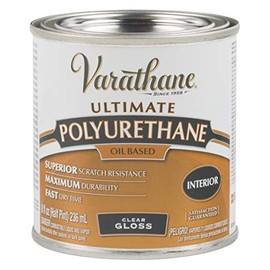 Rust-Oleum 9061H Glass Clear Wood Finish, 1/2 Pint