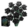 Free Tribe Black Rose Bouquet Building Set - Botanical Collection