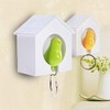 LNYMZD Bird House Key Holder, Single Bird House Keychain Wall