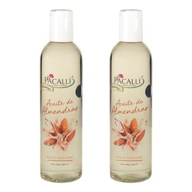 Aceite Puro de Almendras PACALLI 2 Pack Hidratación para el Cuidado Completo de Piel y Cabello 265 ml por pieza