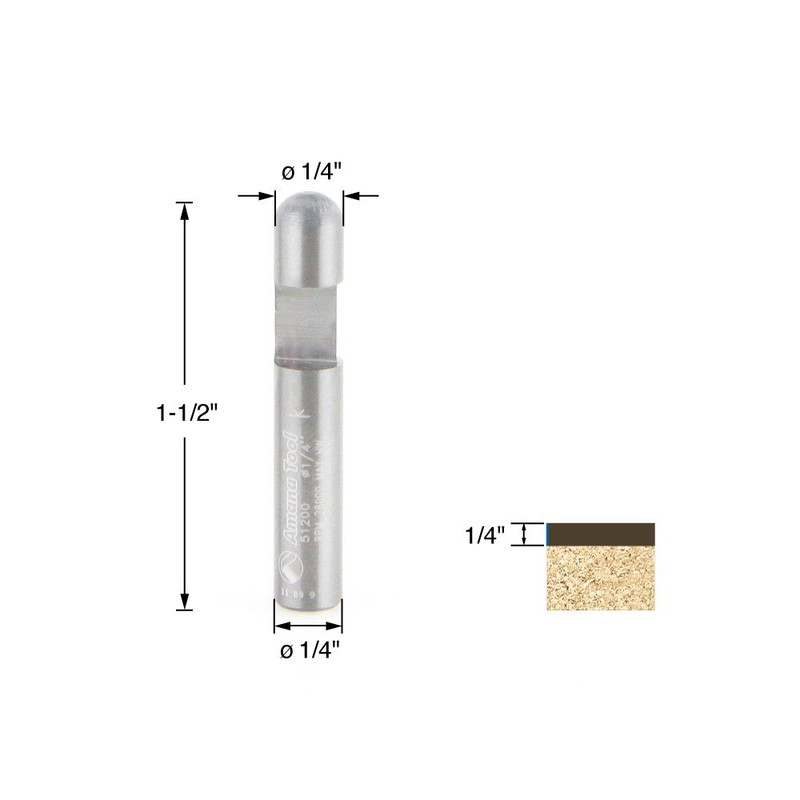 Amana Tool - 51200 Solid Carbide Panel Pilot Flush Trim