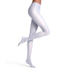 FALKE Women's Matt Deluxe 30 DEN W Ti Sheer Plain 1 Pair Tights, White 2209, L