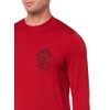 Armani Exchange Men's Snake Graphic Wool Mix Sweater, Chili Pepper,