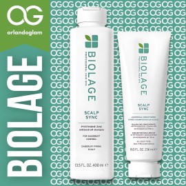 Biolage Scalp Sync Pyrithione Zinc 13.5oz + Conditioner 8oz  Flake Care