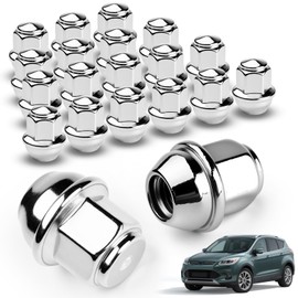 SIJUN M12x1.5 Wheel Lug Nuts 12x1.5 OEM Lug Nuts for Lincoln MKC MKZ,Ford Focus/Fusion/EcoSport/Transit Connect/Bronco/Bronco Sport/Ranger/Escape 1.25" (32mm) Height 3/4" (19mm) Hex,611-303, 20PCS