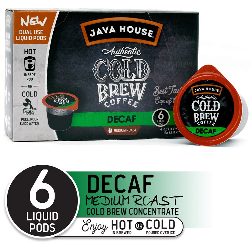 Java House Single-Serve Cold Brew Coffee Pods – Premium 100%
