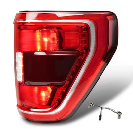 Tail Light Compatible with Ford F150 XL XLT 2021 2022 2023, F150 Halogen W/Blind Spot Taillight W/Bulb & Harness, Right Passenger Side, OEM: ML3Z13404C