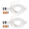 PATIKIL 115mm Round Ceiling Light Plate Kit, 2 Set Light