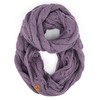 C.C Exclusives Solid and Multi Color Cable Kint Infinity Scarf