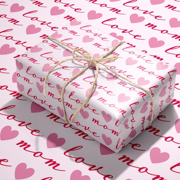 WAPLIGHAL Mather's Day Wrapping Paper for Mom Women - Cute