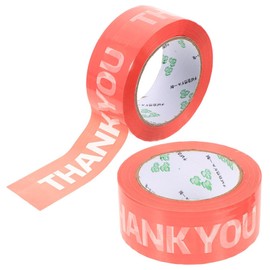 MAGICLULU 2 Rollos De Cinta De Agradecimiento Cinta De Sellado De Diseñador Cinta De Embalaje Para Pequeñas Empresas Cinta De Impresión Colorida Para Sellar Cajas