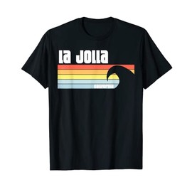 I Love La Jolla California CA Pacific Ocean Wave T-Shirt, black