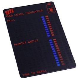 Eatech Propane Butane LPG Fuel Gas Tank Level Indicator Magnetic Gauge Caravan Bottle Temperature Measuring Stick (Black)