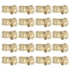 PATIKIL M10 Threaded Inserts, 12 Pcs Female Metric Brass Knurled
