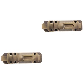 TEHAUX 2pcs Door Sliding Latch Lock Retro Door Bolt for Enhanced Security Keyless Design for Easy Use Home Office Barn Zinc Alloy Construction