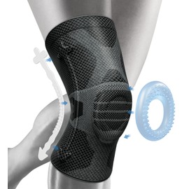 NEENCA Professional Knee Brace for Knee Pain, Compression Knee Sleeve with Patella Gel Pad & Side Stabilizers, Knee Support with Horizontal Knit Tech for Sports, Workout, Arthritis, ACL, Meniscus Tear