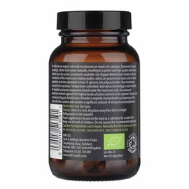 KIKI Health - Organic Reishi Mushroom Extract Capsules 400mg - High Potency - From 100% Fruiting Bodies - 50% Beta-Glucan Rich Polysaccharides - Vegan Friendly - 60 Capsules