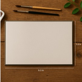 Trebbies Watercolor Pad - 5.8" x 8.3" Sketchbook, 15 Sheets Cold Pressed Paper, Acid-Free, Compact, Textured for Watercolor, Ink & Mixed Media -Ideal for Artists, Beginners & Travel Painting