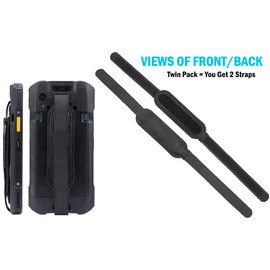 Twin Pack: Hand Strap for Zebra TC21 TC26 TC53 TC58 TC73 TC78 Mobile Computer Scanner - Adjustable on Both Ends - Finger Palm Harness Grip (2 Units)
