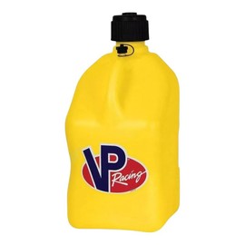 VP Racing 5.5 Gallon Plastic Utility Jug – Heavy-Duty Motorsport Storage Container | Durable, Leak-Proof & Ergonomic Design - USA Made:_White w/ Deluxe Hose