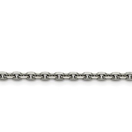 Solid Stainless Steel 4.30mm 24in Cable Chain Necklace - with Secure Lobster Lock Clasp 24"