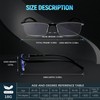 ORANZI Reading Glasses Men - Blue Light Readers for Computer