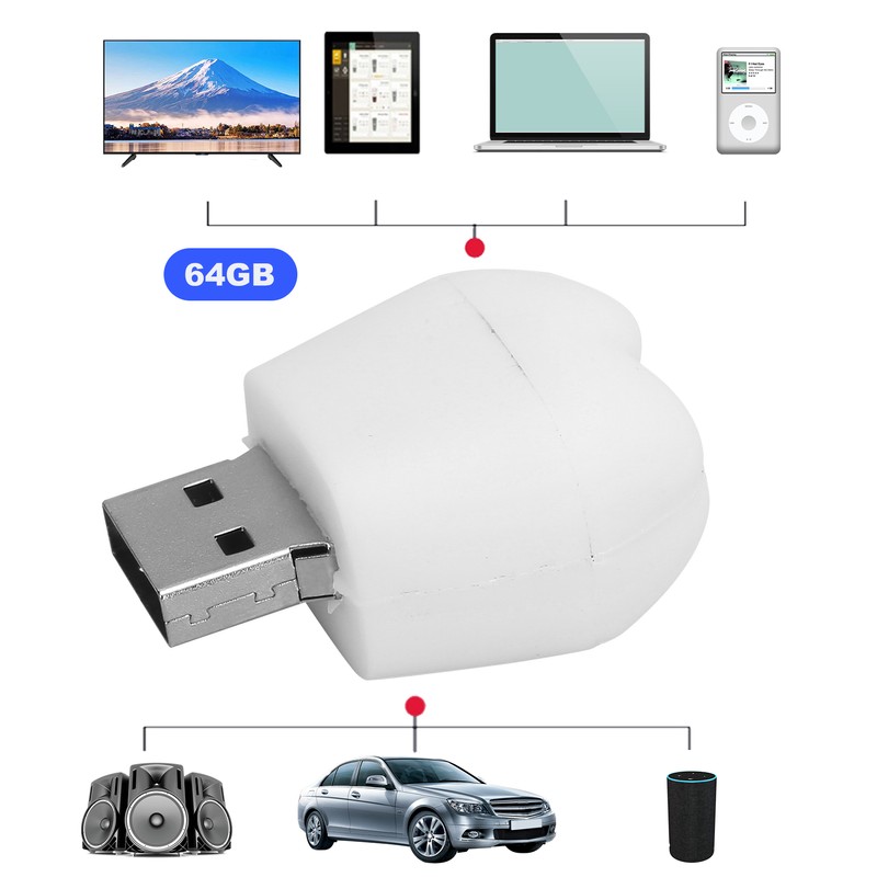 U Disk USB2.0 3 Dimensional Tooth Shape Practical Data Storage