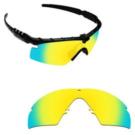 Alphax 24K Gold Polarized Replacement Lenses for Oakley Si M Frame 2.0