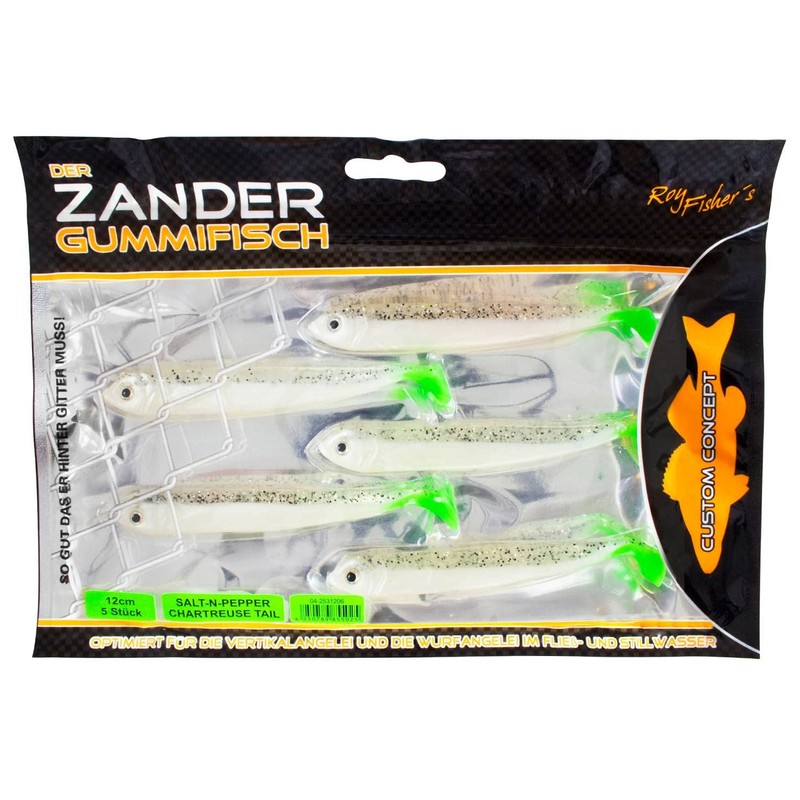 Roy Fishers The Zander Rubber Fish 12 cm – Salt-n-Pepper