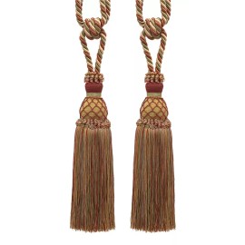 DÉCOPRO Tieback, Style# TBIN1, Color# 4770 - Cherry Grove Beige [Set of 2]