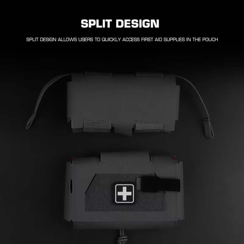IFAKon Compact V3 Ifak Pouch for Trauma Kit, Quick Pull