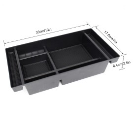 XUKEY Center Console Organizer Tray For Chevy Silverado 1500 GMC Sierra1500 19-2021