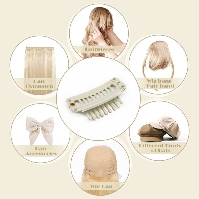 Dreamlover Clips de extensión de cabello, clips de peluca para