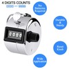 2 Pack Hand Tally Counter, Clicker Counter Handheld 4 Digit