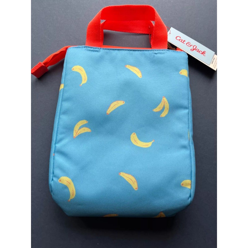 Cat & Jack Blue Bananas Lunch Bag Insulated Liner BPA
