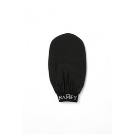 The RAMIFY Silk Exfoliating Gloves for Smooth Skin Natural Body Scrubber High Quality Turkish Bath Gloves Regeneration of Dead Skin Cells Handcrafted Turkish Kese (Black Thick)