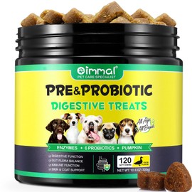 Probiotics Chews for Dogs, Probiotic Digestive Soft Chews for Dog Immune Function Support, Dog Health Supplies Chews for Pet - 120PC / Duck Flavour