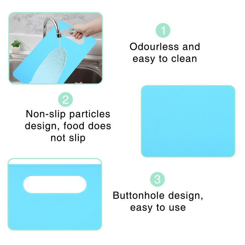 Xdealcozyxc 3 Pcs Small Plastic Chopping Board, 29 cm x