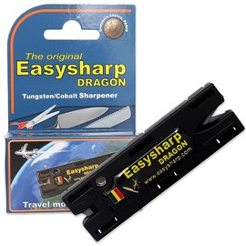 Travel-Size All-in-One Knife Sharpeners for Kitchen Knives, Gardening, & Pocket Knife Sharpening - Camping Knife Sharpener Kit & Scissor Sharpener Tool - Blade Sharpener for Knives 2 Pack (2)