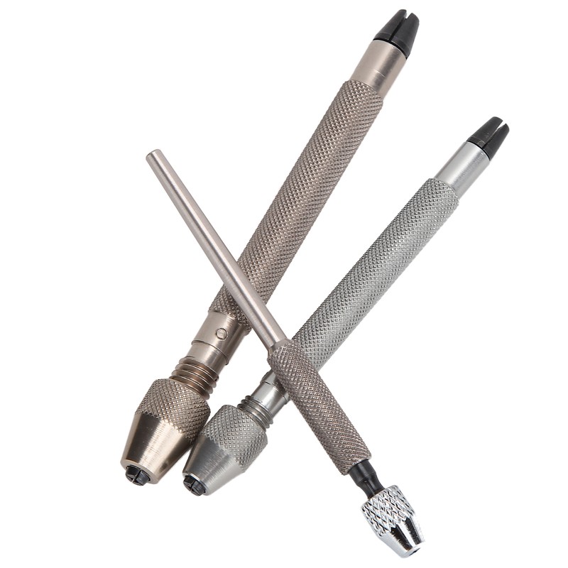 3pcs Professional Pin Vise Hand Drill Set Watch Repair Tool