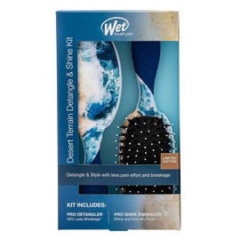 WetBrush Desert Terrain Detangle Kit, Pro Intelliflex® bristles detangler and Shine Enhancer