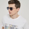 Lee Cooper Polarized Square Sunglasses for Smart Men - Double