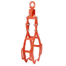 32inch 4 Claw Log Grabber, Solid Steel Log Tongs with 3306 lbs Loading Capacity, Eagle Claws Design Log Lifting Tongs, Heavy Duty Grapple Hook for Trucks Tractors Timberjacks Forklifts