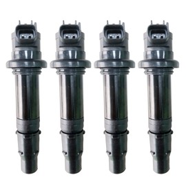 GzYcsFocusqp New 4 PCS Motorcycle ignition coil Compatible for 06-14 Yamaha FZ1,09-16 Yamaha Vmax 1700,03-07 Yamaha YZF-R6,06-09 Yamaha YZF-R6S, 02-06 Yamaha YZF-R1,2015 Yamaha FZS1 F6T558