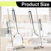 Spatulas for Cooking, Spatula, 2 Pcs Silver Stainless Steel Spatula